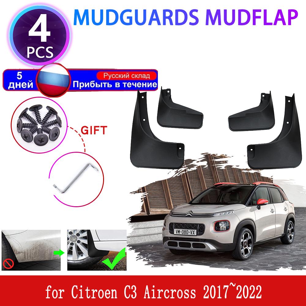 4 шт. автомобильные брызговики для Citroen C3 Aircross 2017 ~ 2022 2018 брызговики Fender брызговики крышка колеса