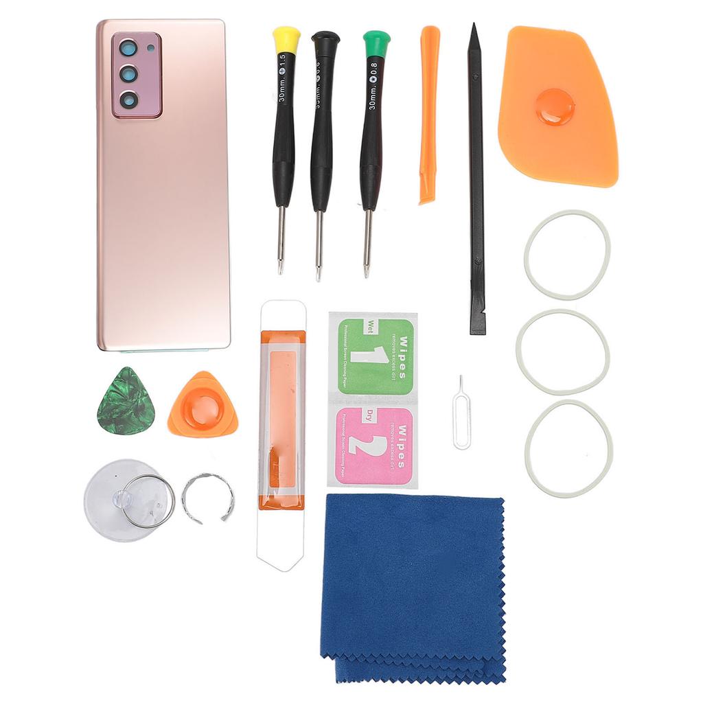 Phone Back Cover Replacement for Galaxy Z Fold2 5G F916 Pre Installed Camera Lens Glass Rear Cover