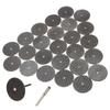 Power Tool-25Pcs 32mm Resin Cutting Wheel Cut-off Discs +1pc Mandrel for Rotary Tool