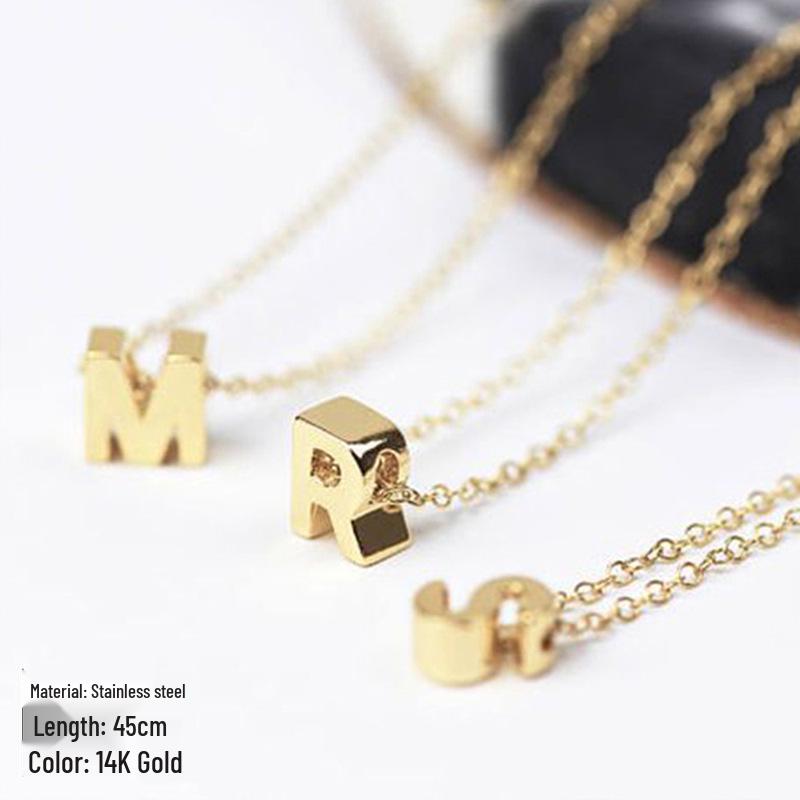 Улица. Delan Позолоченная Титановая Сталь Ключичная Цепочка – Европейская и Американская Подвеска