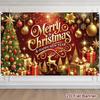Christmas & New Year Photography Background 120*80cm Polyester Party Banner EIK Xmas Tree Backdrop Festive Outdoor Yard