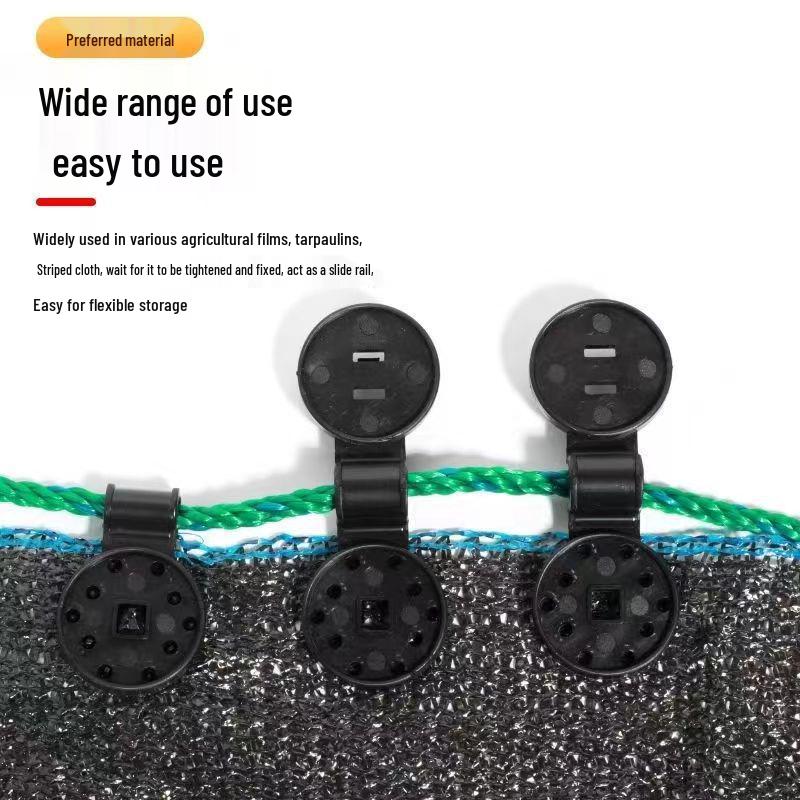 Универсальный набор крепежей для затеняющей сетки с автоматической пряжкой для теплиц