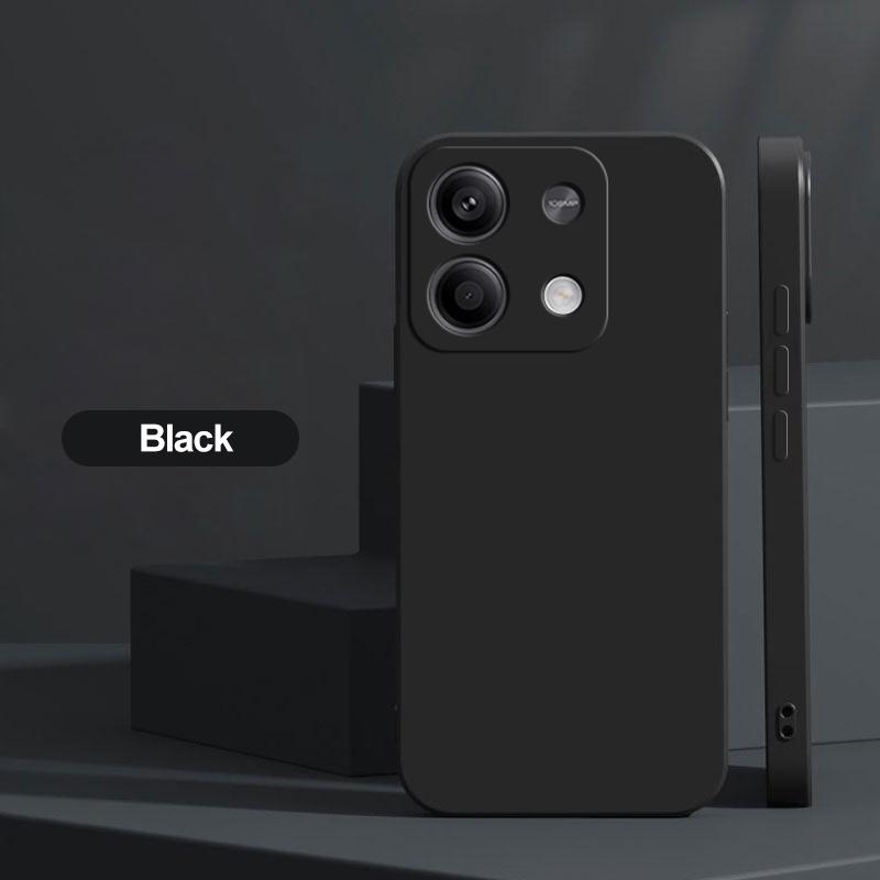 Для квадратных жидких силиконовых чехлов для телефонов Xiaomi Redmi Note 13 14 Pro 5G противоударный задний чехол