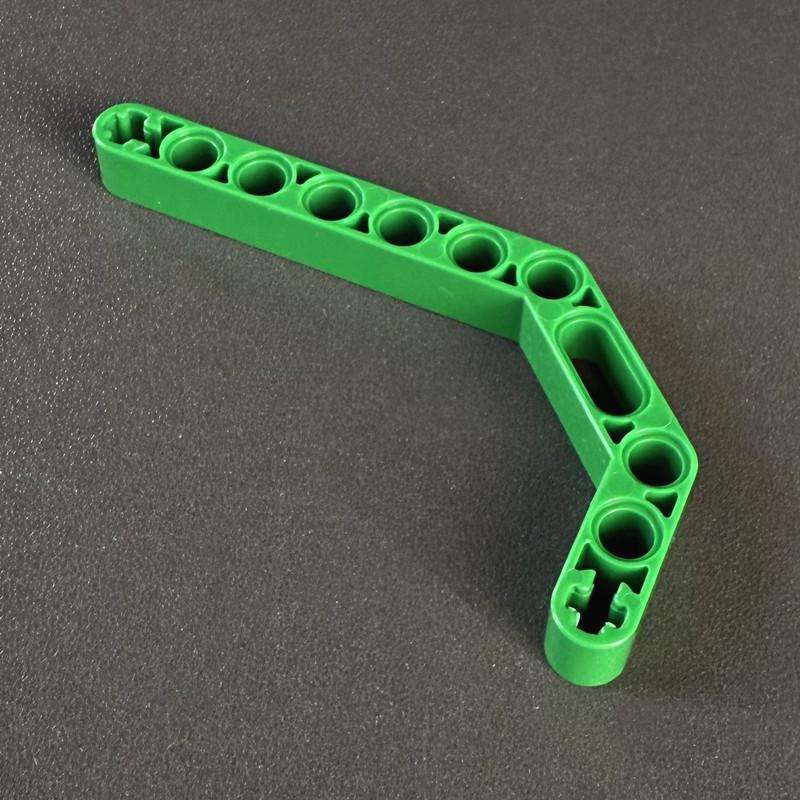 Compatible LEGO Technic 32009 11.5 Bent Beam 4495412, White Double-Bent Thick Link with Holes