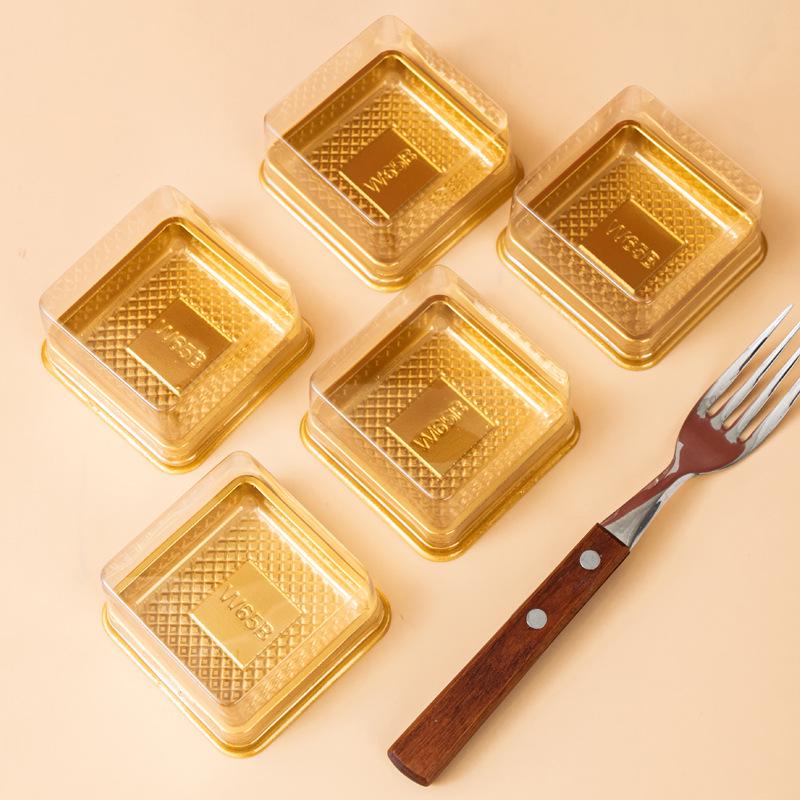 Квадратный блистерный лоток для лунного пирога - Упаковочная коробка для пирожных из снежной кожи и желтковой пасты