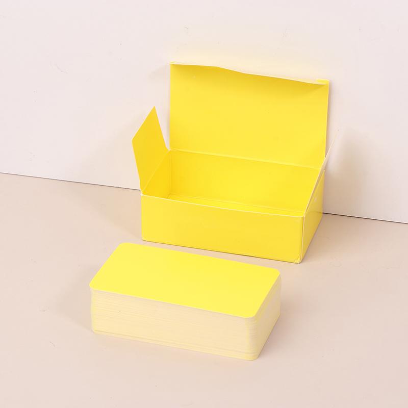 100 шт./кор. Карточка из крафт-бумаги, двусторонняя карточка со словами, пустая визитная карточка, записка, открытка с благодарностью, карточка с надписью, обучающая карточка