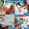 1Pc PET Hollow Out Drawing Painting Stencils, for DIY Scrapbook, Photo Album, with 1Pc Art Paint Brushes, Duck, 300x300mm