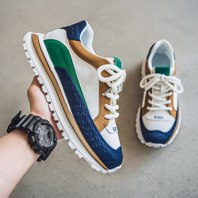 Fashion 2025 Autumn New Fashion Trend Versatile Thick Soled Casual Sports Shoes for Men Soft Soled Comfortable Low Top Platform Sneakers