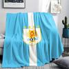1Pc AUF Logo Uruguay Print Flannel Blanket High Quality Warm Comfortable Cover for All Seasons Perfect for Gifts Home Decor