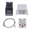 PID Temperature Controllers Kit 0‑400 Celsius Waterproof High Accuracy REX C100 Temperature Controller for Farm