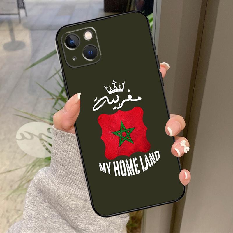 Чехол с гербом и флагом Марокко для iPhone 17 Pro Max 16 15 13 12 11 14 Pro Max Plus 13 12 Mini 16e 17 Air Задняя крышка