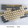 Набор колпачков для клавиш XDA PBT: 125 клавиш, Чжуинь, Корейский, Тайский, Русский, Совместимость с MX Switch