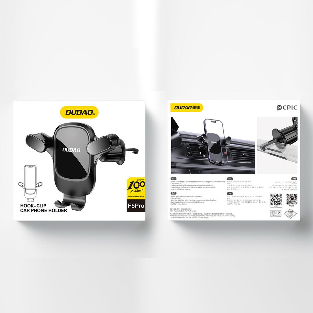 Dudao F5Pro Car Vent Phone Mount - Black