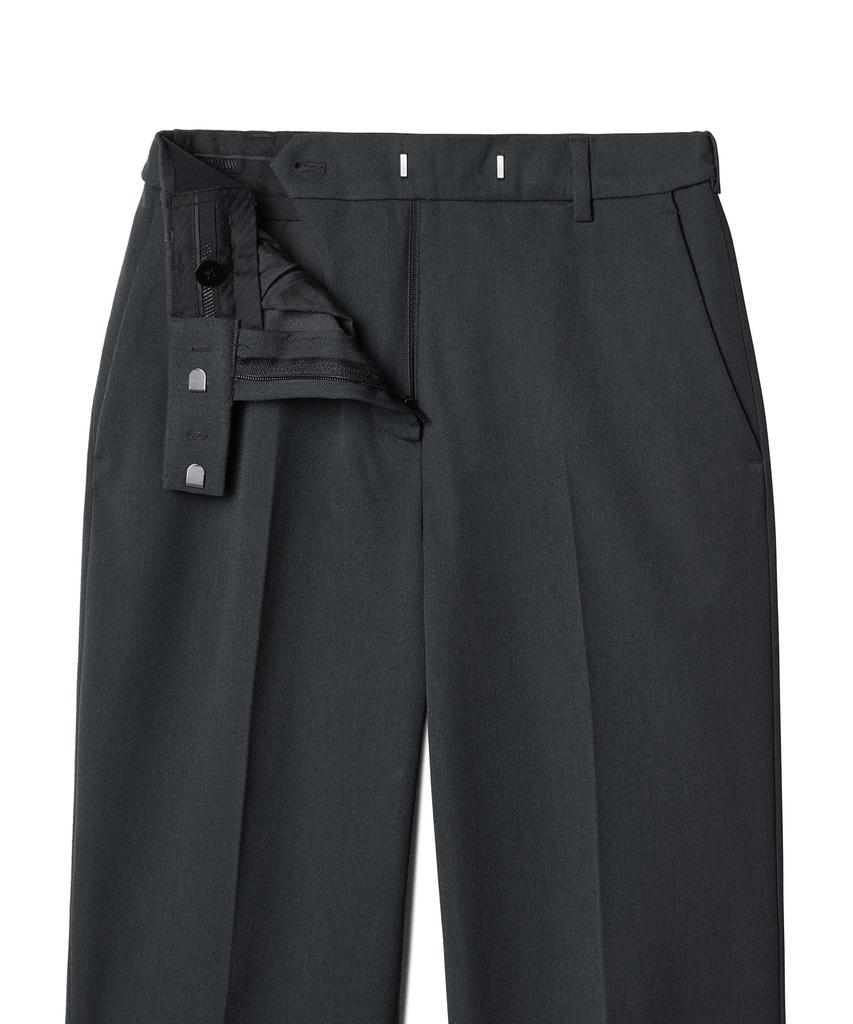 MUSINSA STANDARD WOMAN Женские плотные прямые брюки с подкладкой из флиса, узкие, со скрытой эластичной талией [Серый]