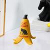 1/2/3Pcs Cat Vomit Caution Sign Banana Peel Cat Vomit Warning Sign Home Office Mini Table Sign Humorous Decoration Animal Lovers Gift
