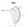Gua Sha Natural Stainless Steel Scraper Massager Facial Skin Care Guasha Board Face Massager Board Heart Shape Body Relaxation
