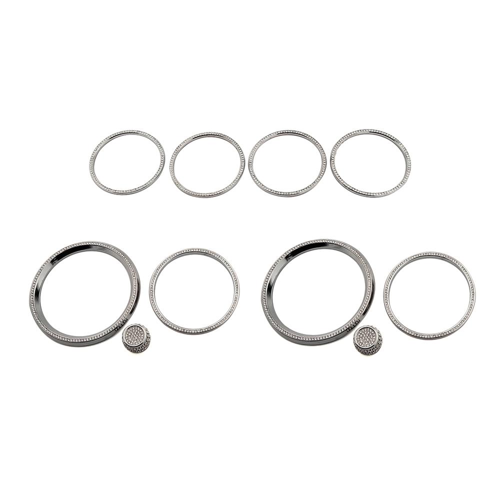 Для Mercedes Benz E Class W213 2016-центральная консоль кондиционер розетка переменного тока вентиляционное отверстие ремонт кольцо с наклейкой с кристаллами и бриллиантами