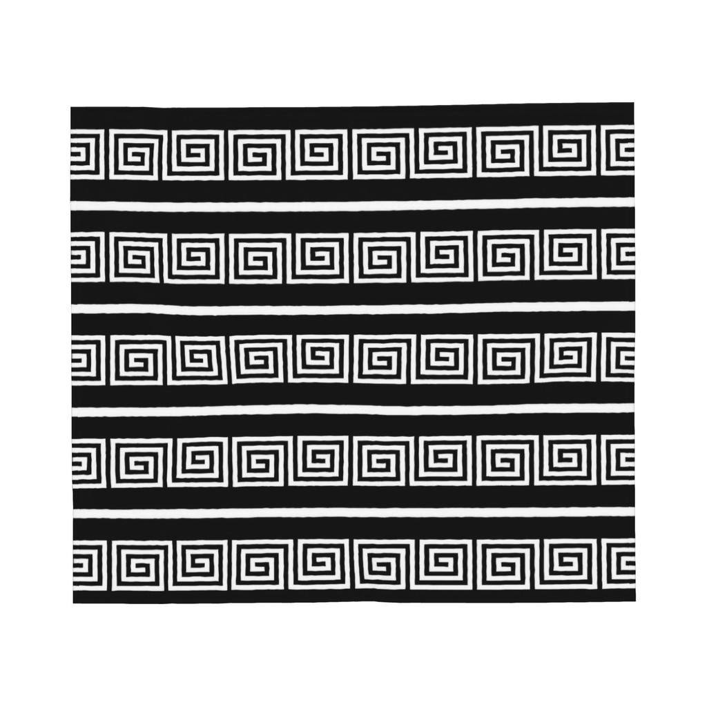 Greek Meander Pattern Greek Key Ornament Blankets Fleece Decoration Soft Throw Blanket for Sofa Outdoor Rug Piece