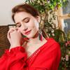 1Pair Bohemian Tassel Earrings Drop Statement Girls Fashion Jewelry Hanging Earrings  Gift For Women