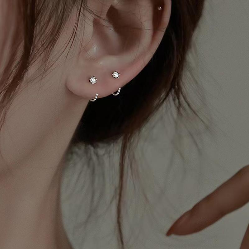 2 шт. женские полукруглые серьги-кольца с подвесками ювелирные изделия