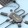 7/4 порта USB 2.0 HUB Type C док-станция 5 Гбит/с высокоскоростной передачи данных сплиттер адаптер для ноутбука жесткий диск мышь клавиатура