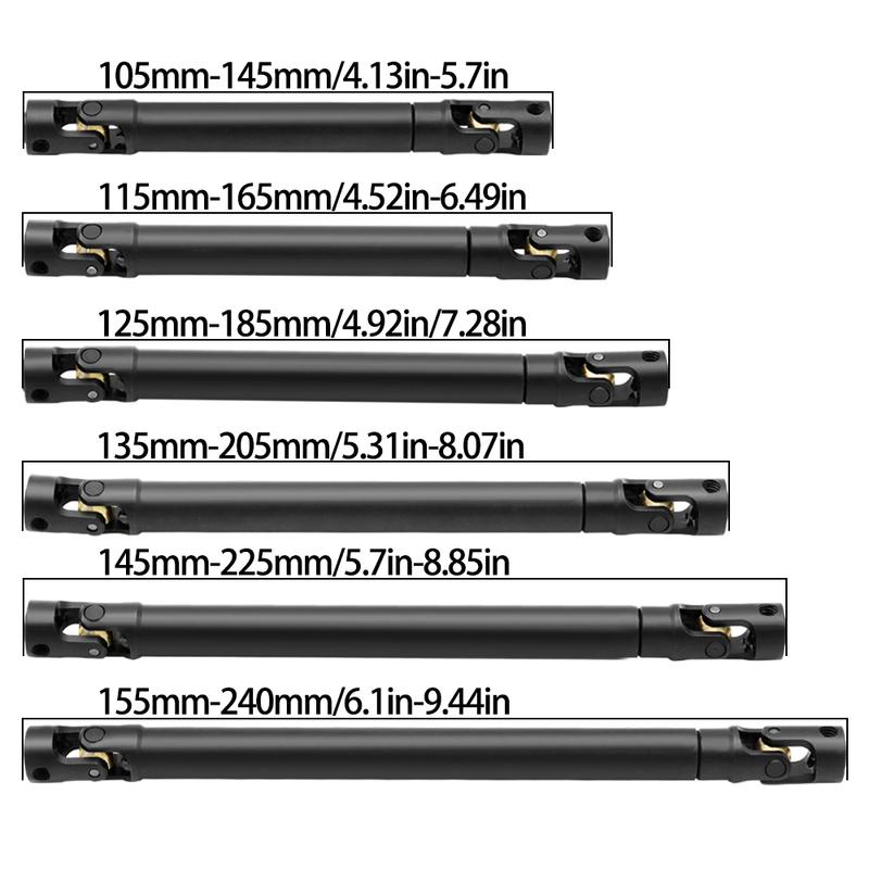 Metal Internal Spline Drive Shaft Universal Joint Driveshaft for 1/10 RC Car Crawler Axial SCX10 Gladiator YK4082 TRX4 TF2 D110