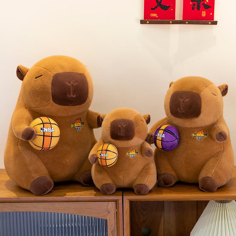 New basketball capybara plush toy basketball capybara plush doll basketball capybara doll doll mall