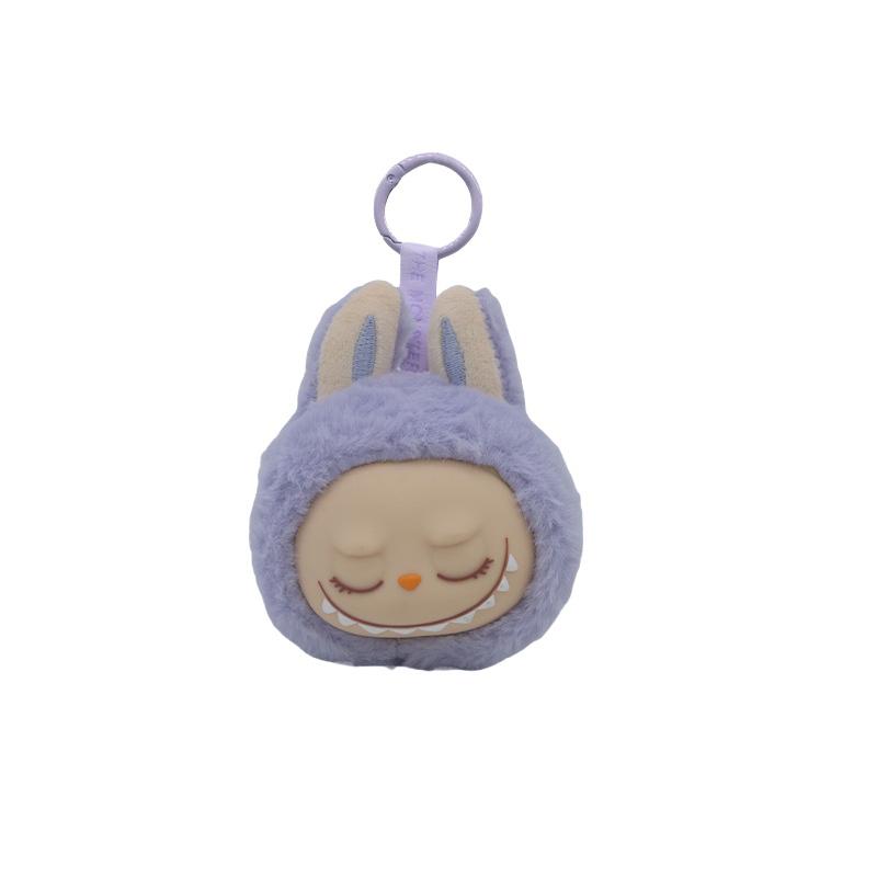 Милая плюшевая кукла с головой Лабубу из винила, сумка-брелок, кулон, рюкзак для пары, подвесные украшения, украшения для дома, детские игрушки, подарки на день рождения