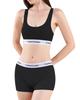 Bra and Shorts Cotton Instant No Night Sports Quick Ultra Plain [VICHERIA] Women's Set, [Cloudy Fabric, Cleavage, Tightening] Bra, Bra, Seamless,