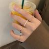 2025 New Trendy Beaded Ring Set for Women - Simple Niche Design for Index Finger