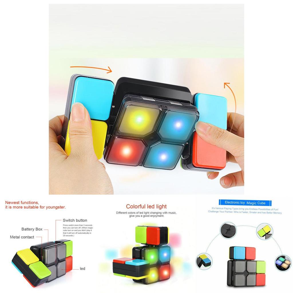 Engaging Flashing Sound Magic Cube Toy For Children And Family Entertainment