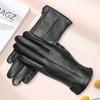RED DRAGONFLY Women's Winter Fleece-Lined Sheepskin Leather Gloves
