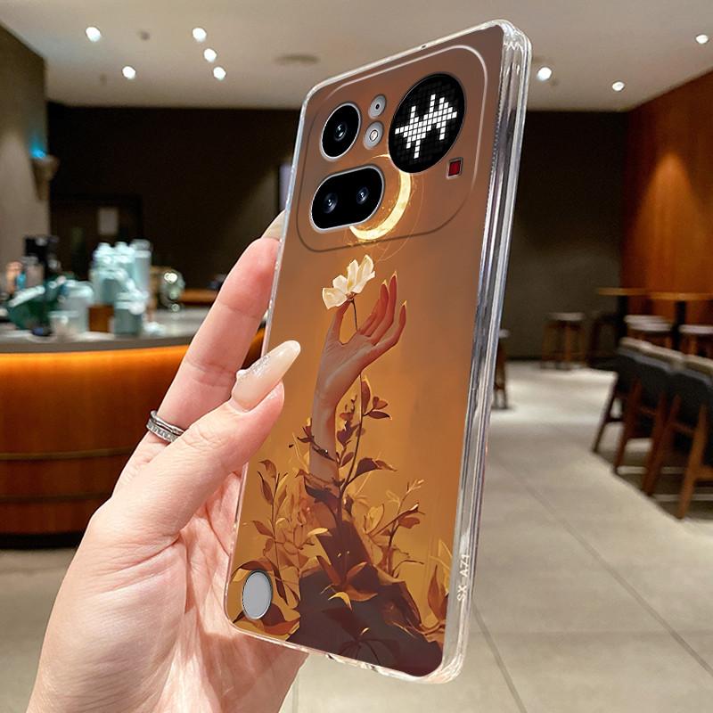 Чехол для телефона Nothing Phone с рисунком кролика в аниме-стиле (4а) Противоударный прозрачный мягкий чехол из ТПУ для пары