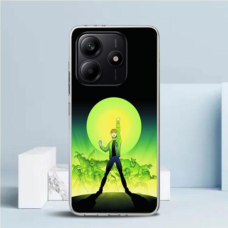 Мультяшный чехол Ben 10 для Xiaomi Redmi Note 15 14 14S 13 12S 12 Pro Plus 11S 11 11T 11E 10S 10 + Мягкая задняя крышка из ТПУ Redmi N