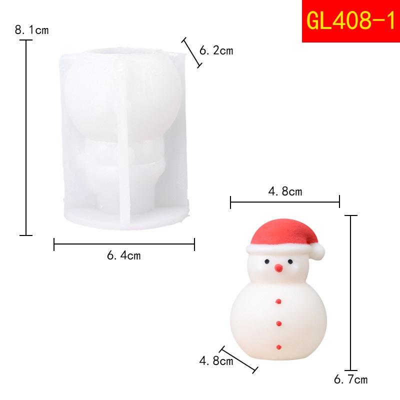 Силиконовая форма для свечей в виде рождественской елки своими руками, форма для мыла в виде снеговика из мультфильма «Санта», форма для мыла ручной работы из гипса 2025 года, рождественский подарок, декоративная форма