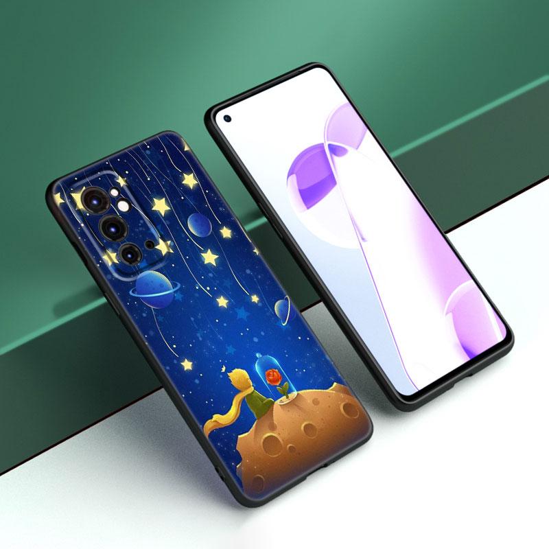 Маленький принц черный силиконовый чехол для телефона OnePlus 9 10 11 12 ACE 2V Pro 9RT 10T 10R Nord CE 2 3 Lite N10 N20 N30 5G