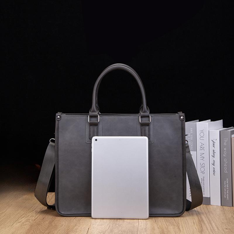 Мужская сумка через плечо Business Commuter Messenger Bag 14 дюймов Компьютерная сумка Швейный износостойкий портфель