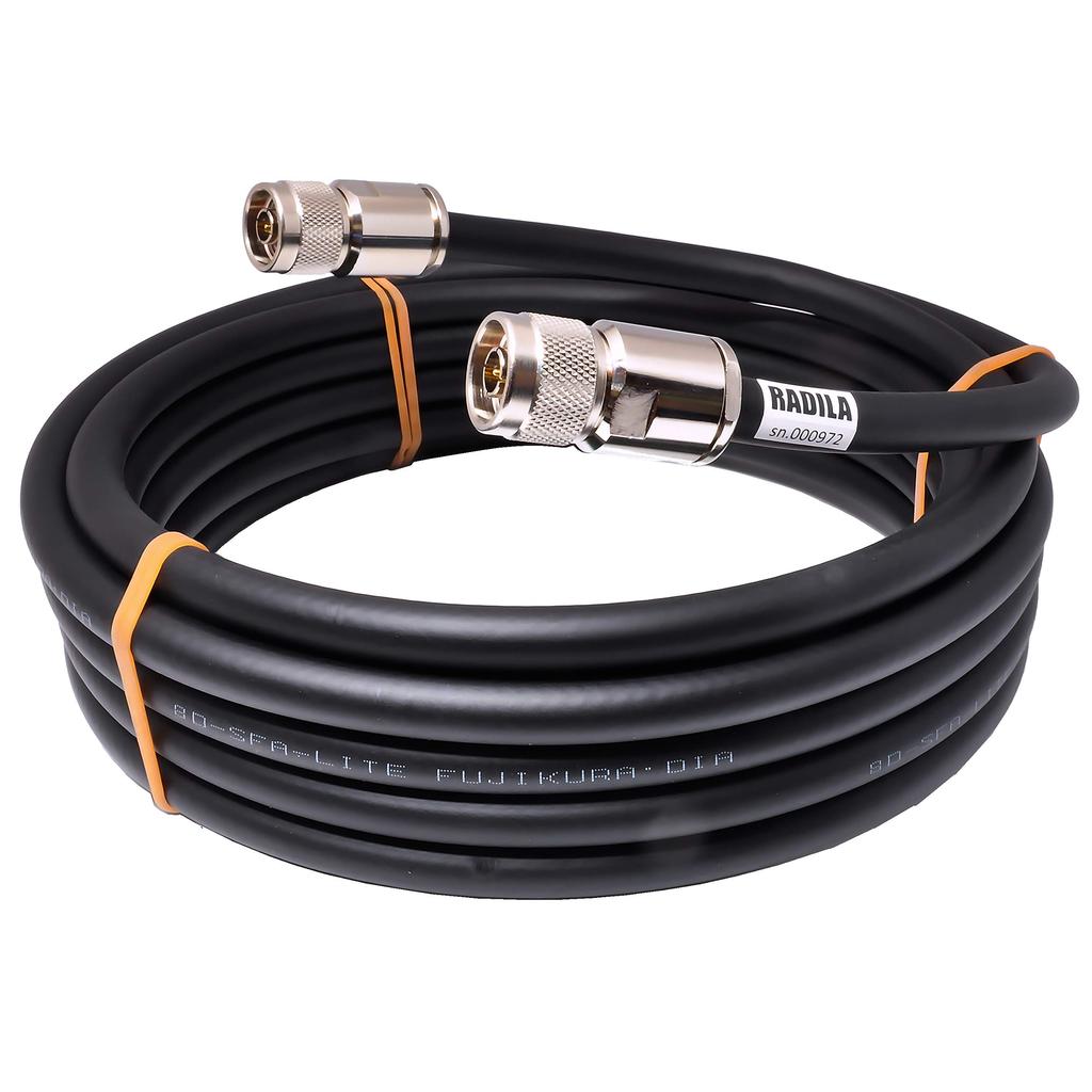 Разъем RADILA 8DSFA N на обоих концах, принятый Fujikura Низкие потери N-типа Любительская радиосвязь Коаксиальный кабельный набор Для соединения между устройствами Перемычка Реле