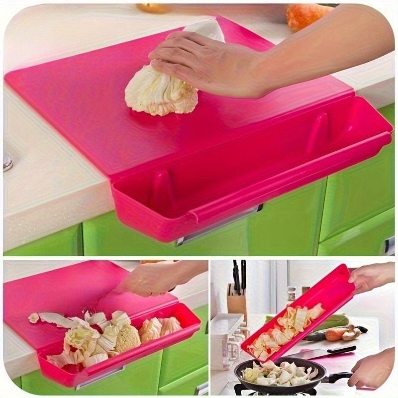 Cutting Board Candy-Colored Kitchen Portable and Practical Two-in-One Storage Chopping Board Plastic Thickened for Cutting Fruit