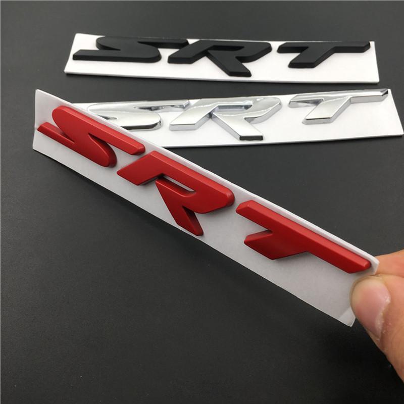 Car Emblem Rear Body Sticker for Dodge SRT R/T Logo Charger Ram Viper Nitro Journey Caravan Jcuv Exterior Automobile Accessories U444