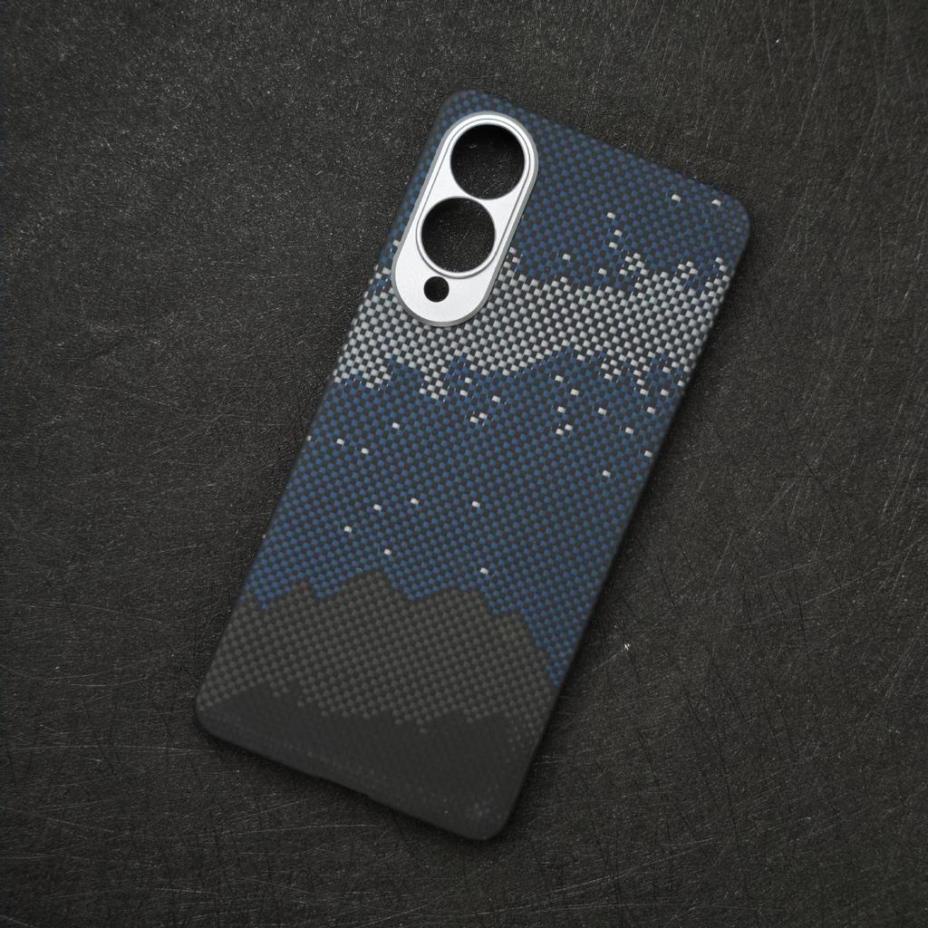 Новый Sunset Подходящий для Samsung S25Edge Кевларовый Чехол для Мобильного Телефона Тонкий Бизнес S25Edge Защитный Чехол Магнитная Адсорбция