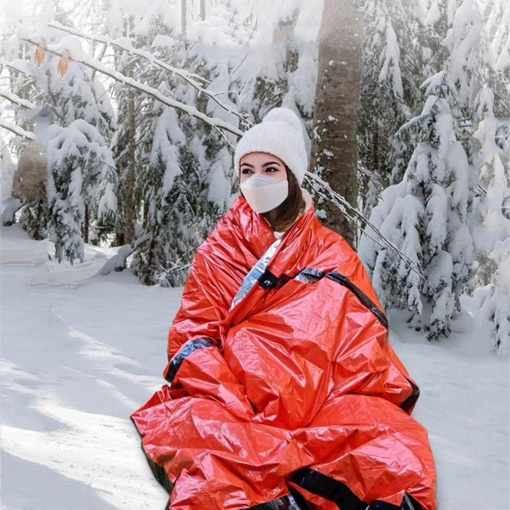 Portable Survival Sleeping Bag Waterproof Thermal Blanket Rescue Bag Emergency Sleeping Bag Hiking