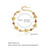 SA Jewelry Trendy Alloy 18K Gold Star Stainless Steel Bracelet with Multicolored Zircon for Women's Gift Fashion & Bangles