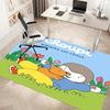 1pc Cartoon T-T'choupi Print Area Rug - Soft, Washable Non-Slip Indoor Mat, Living Room, Home Office Decorative Rug,Office Decorative