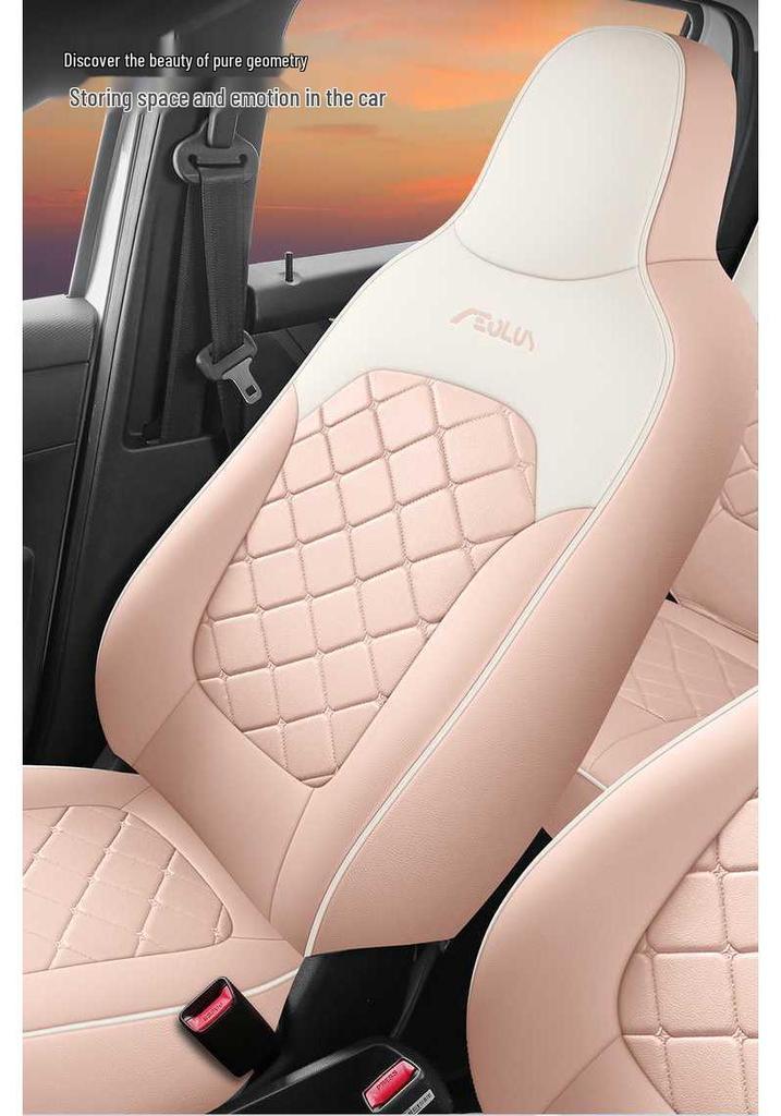 NanoBOX Perforated Leather Car Seat Cover, All-Season Cushion