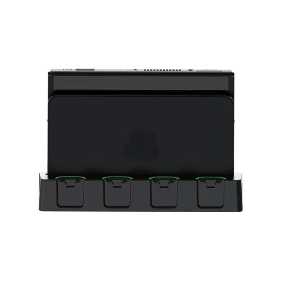 Подставка для зарядки контроллера со светодиодным индикатором, нескользящая конструкция, эффективная док-станция для контроллера, держатель игровой консоли для Switch