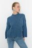 Women's Elegance Style Sweater Stone Soft Textured Basic Knitwear Sweater