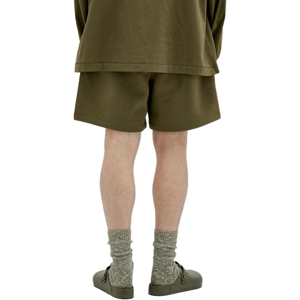 Fear of God Essentials Флисовые Футбольные Шорты Мужские Военные Низ Зеленый 160BT242005F
