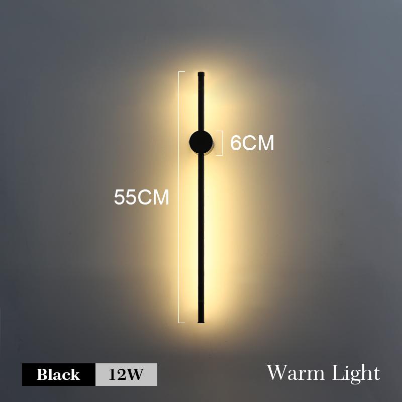 Светодиодный настенный светильник, современный длинный настенный светильник, регулируемый для дома, спальни, лестницы, гостиной, настенного бра, освещения, дивана, фона