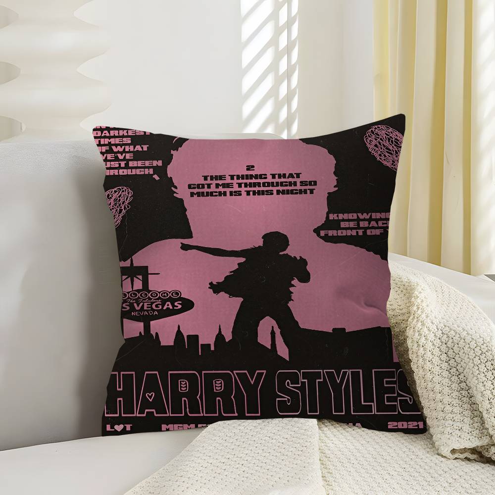 Famous Singer H-Harris S-Styles Cushion Cover Polyester Sofa Cushions Decorative Throw Pillows Home Decoration Pillowcover